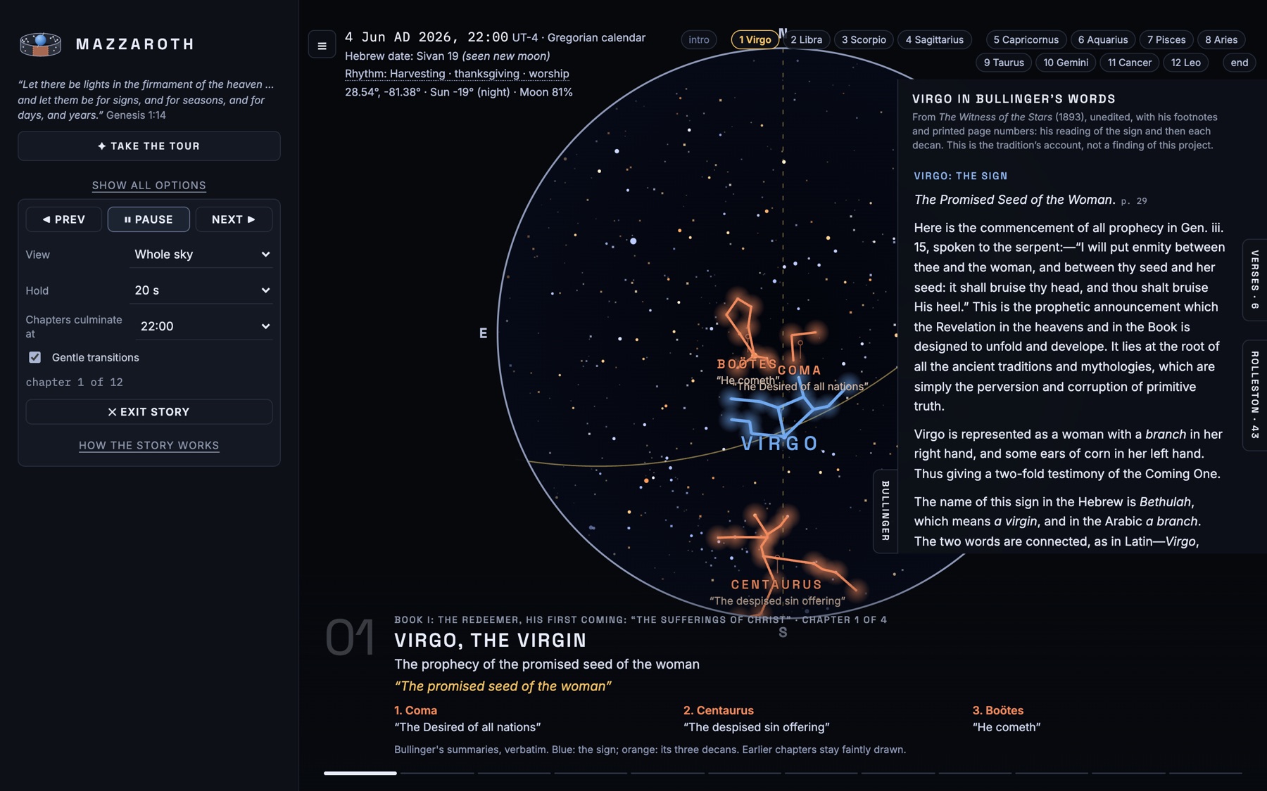 Bullinger's words on Virgo, the Promised Seed of the Woman